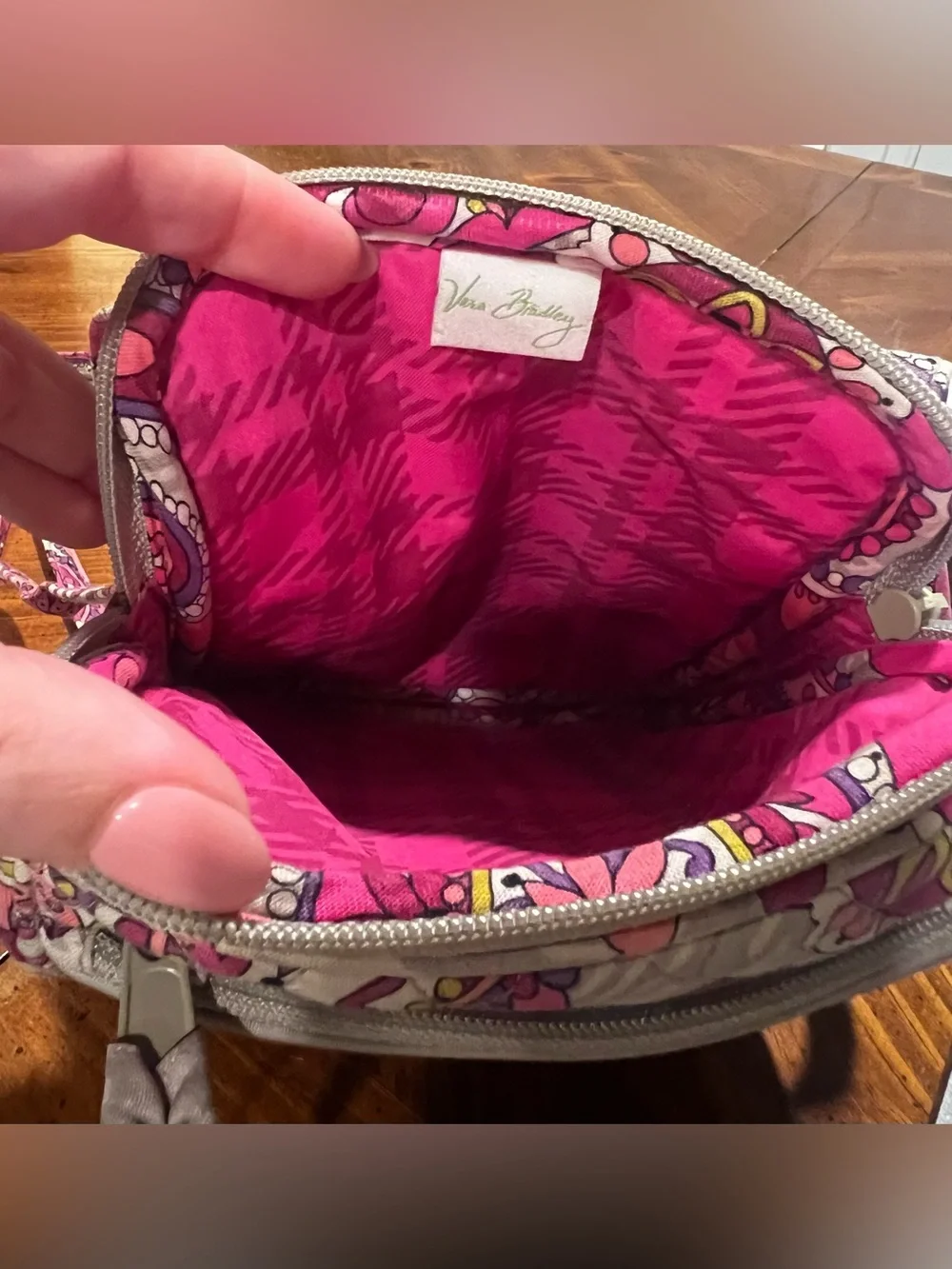 Vera Bradley Mini Hipster Crossbody Bag Retired Pattern Paisley Meets Plaid